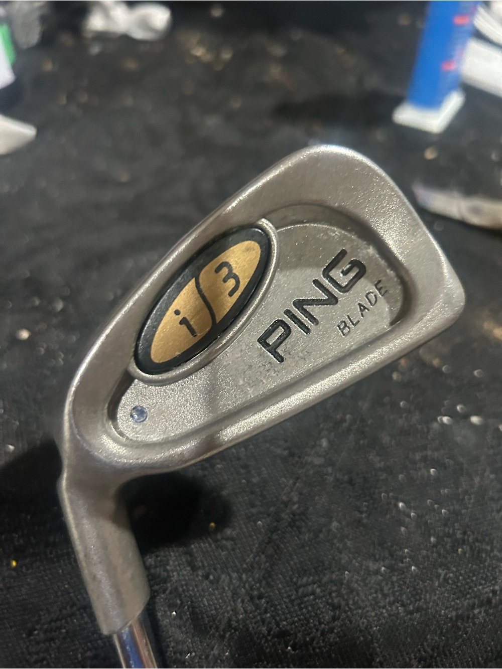 Men's Lefthanded PING i3 Blade 2 Iron - Silver with Gold Accent